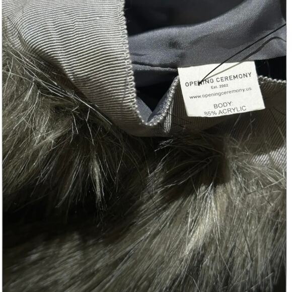 Opening Ceremony x Where the Wild Things Are Gray Long Hair Fur Size XS NWT - Picture 2 of 4